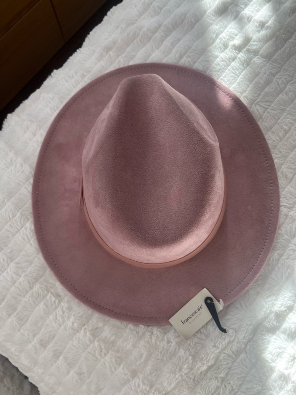 NWT Francesca's Blush Pink Hat